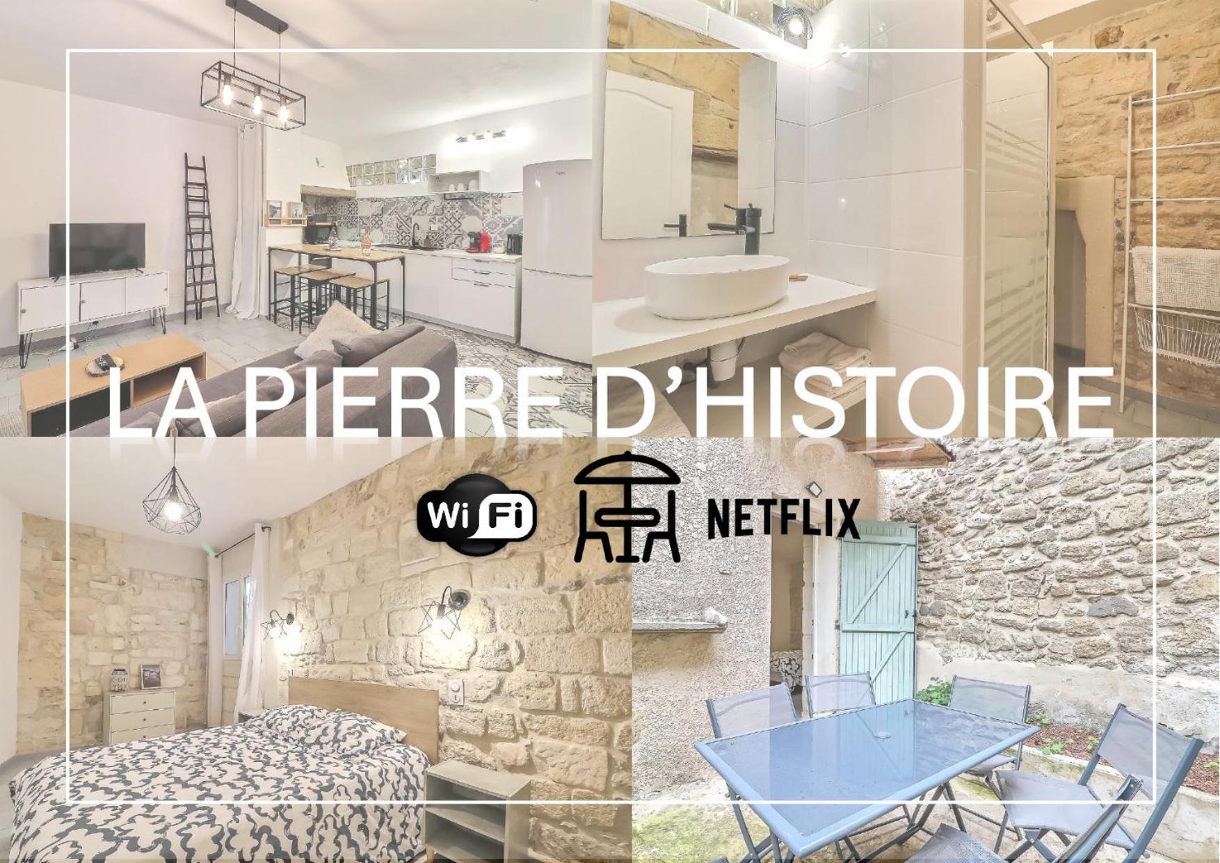 Apartamento Hyper Centre Terrasse Wifi La Pierre D'Histoire Beaucaire  Exterior foto